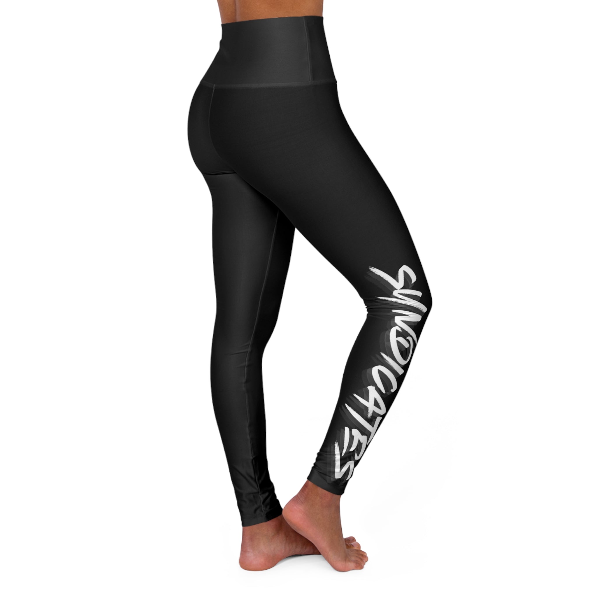 B/W Syndicates Co High Waisted Yoga Leggings
