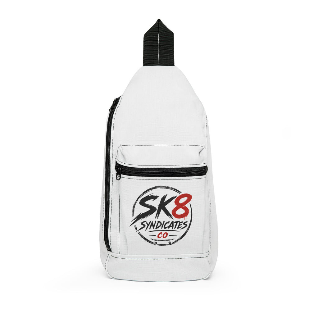 White SK8 Syndicates Co Sling Bag